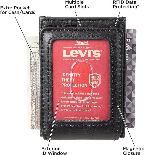 Levi's® Mens RFID Front Pocket Wallet